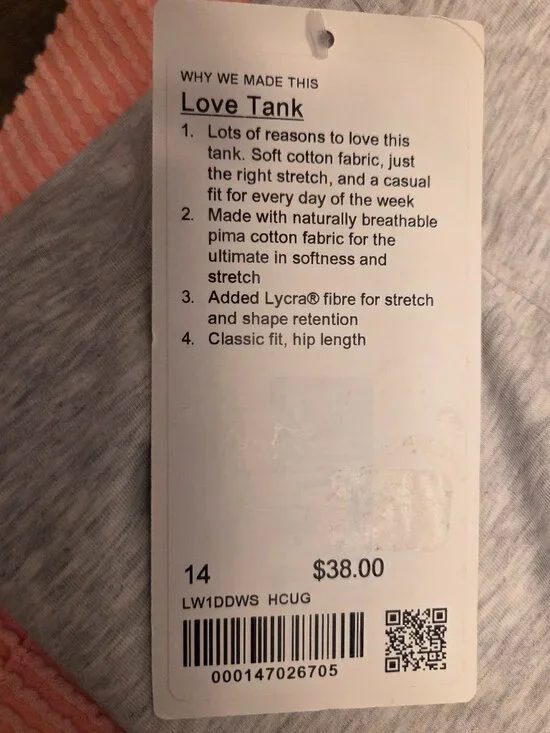 Lululemon Love Tank - Picture 4 of 5